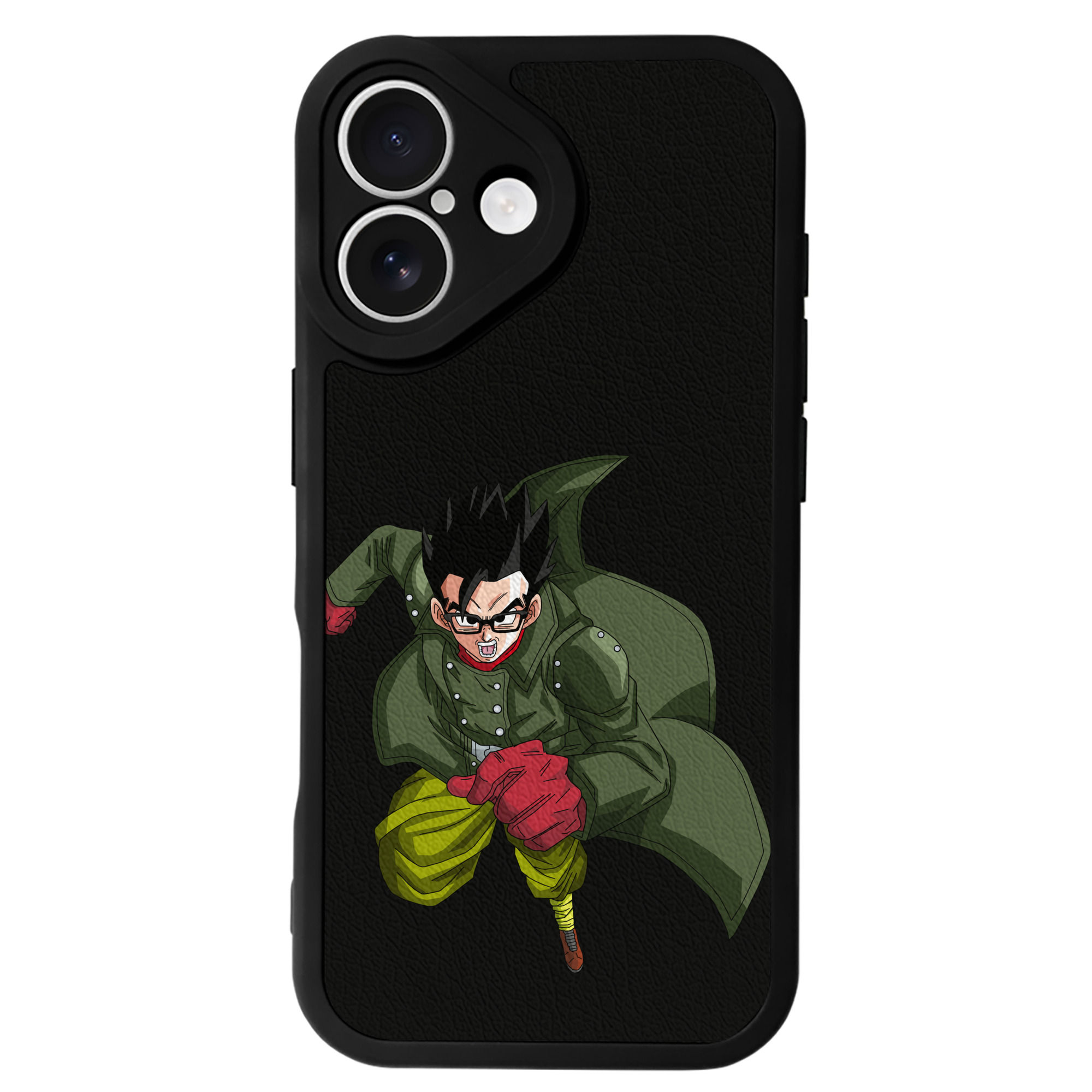 （画像用） ドラゴンボール 孫 悟飯（そんごはん）DRAGON BALL Son Gohan 【iPhone 16シリーズ対応】シリコンスマホケース（レザー調） 材質：シリコン